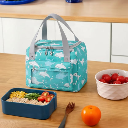 UMAI Insulated Tote Lunch Bag | Tiffin Bag for Office School Outdoor | Green | Lightweight