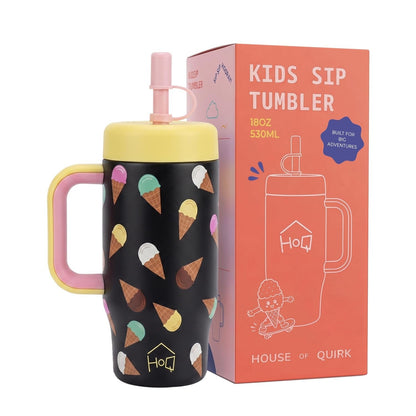 House of Quirk 530ml Kids Tumbler, Stainless Steel