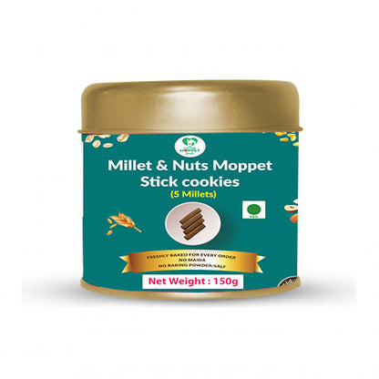 Millets and Nuts Moppet Cookies (150G)