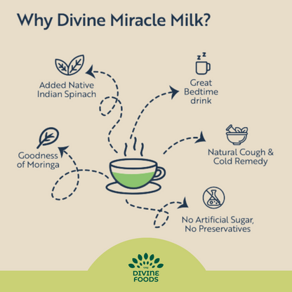 Miracle Milk (Moringa) Instant Latte Mix 200 gm (Natural remedy for PCOS)