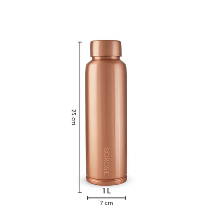 Borosil Pure Copper Water Bottle 1000ml