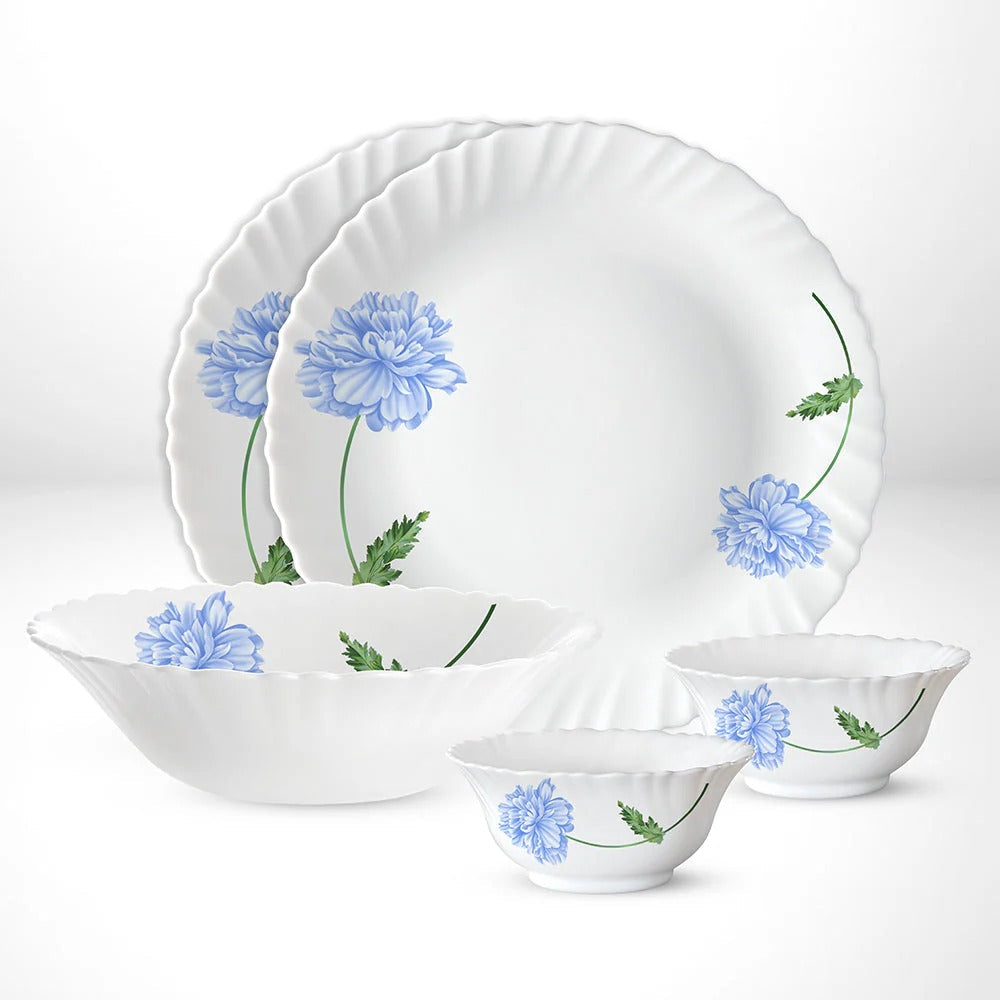 Borosil Larah Blue Mist Dinner Set