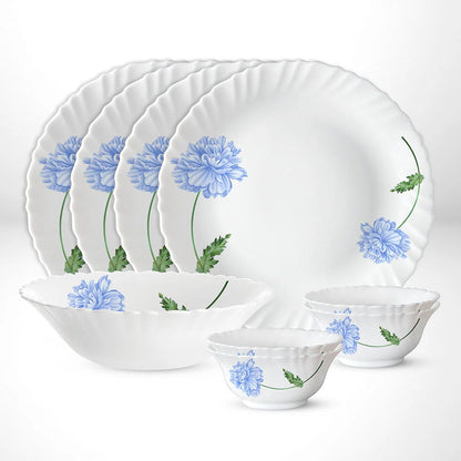 Borosil Larah Blue Mist Dinner Set