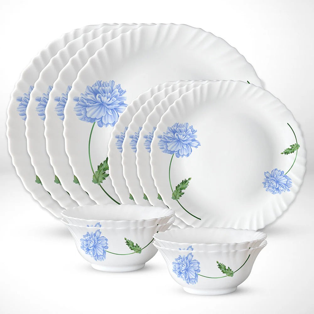 Borosil Larah Blue Mist Dinner Set