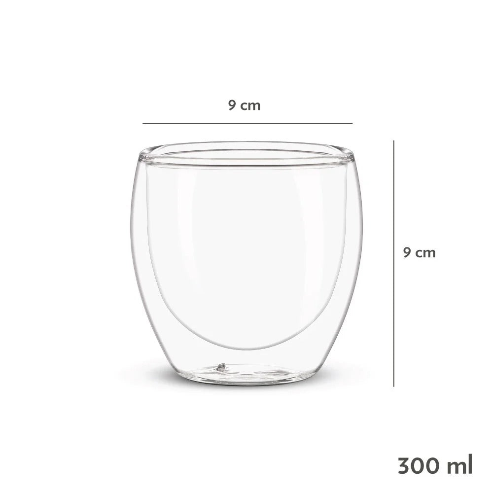 Borosil Bella Glass Tumbler Set of 2