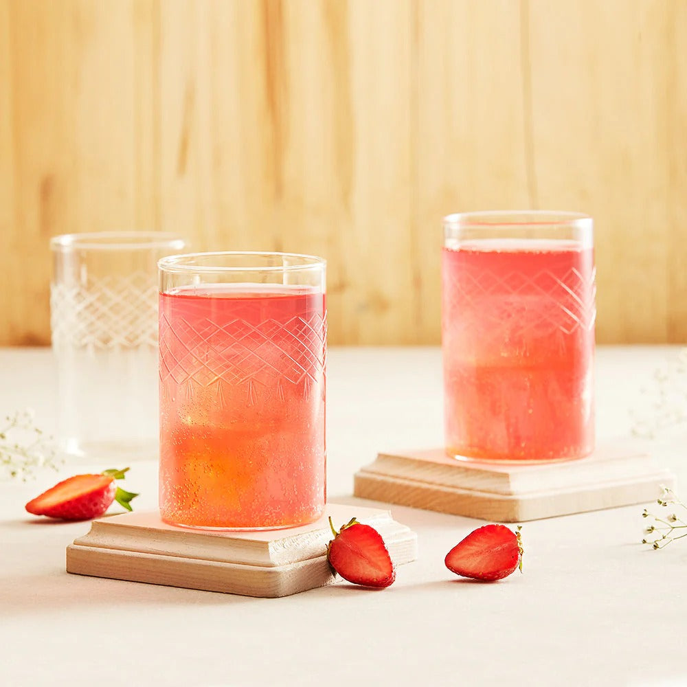Borosil Bracelet Drinking Glass Tumbler Set of 6