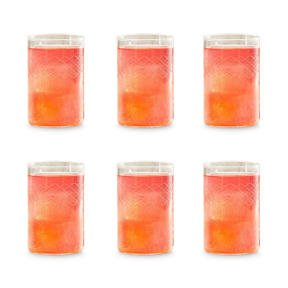 Borosil Bracelet Drinking Glass Tumbler Set of 6
