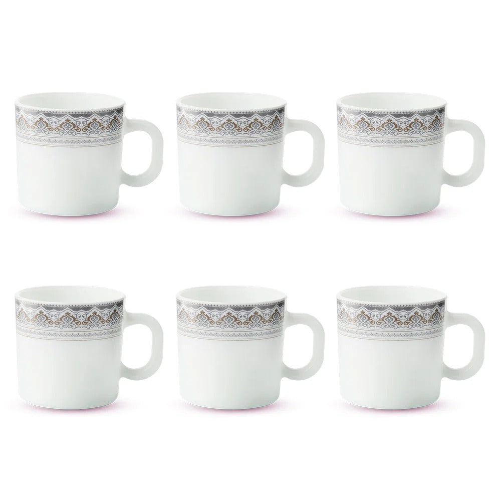 Borosil Larah Opalware Classic Mug Set