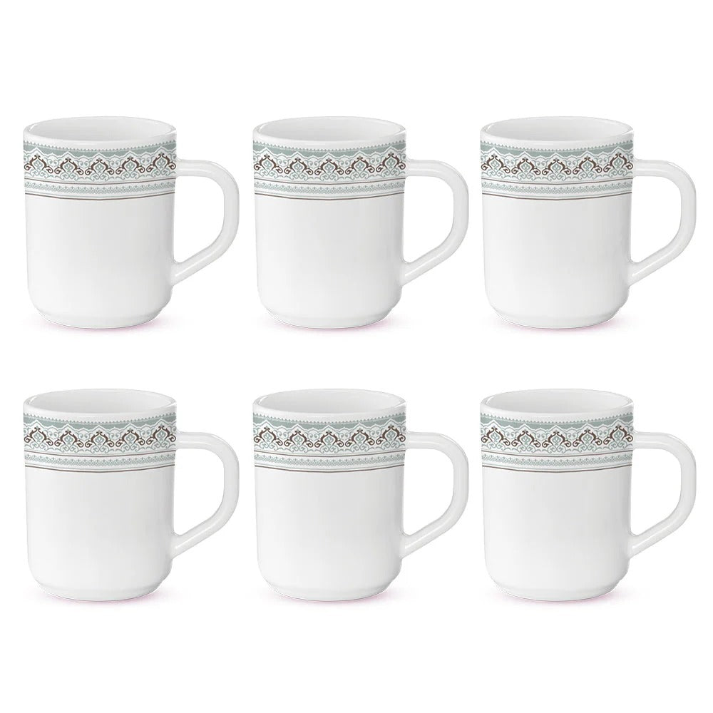 Borosil Larah Opalware Classic Mug Set