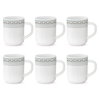 Borosil Larah Opalware Classic Mug Set