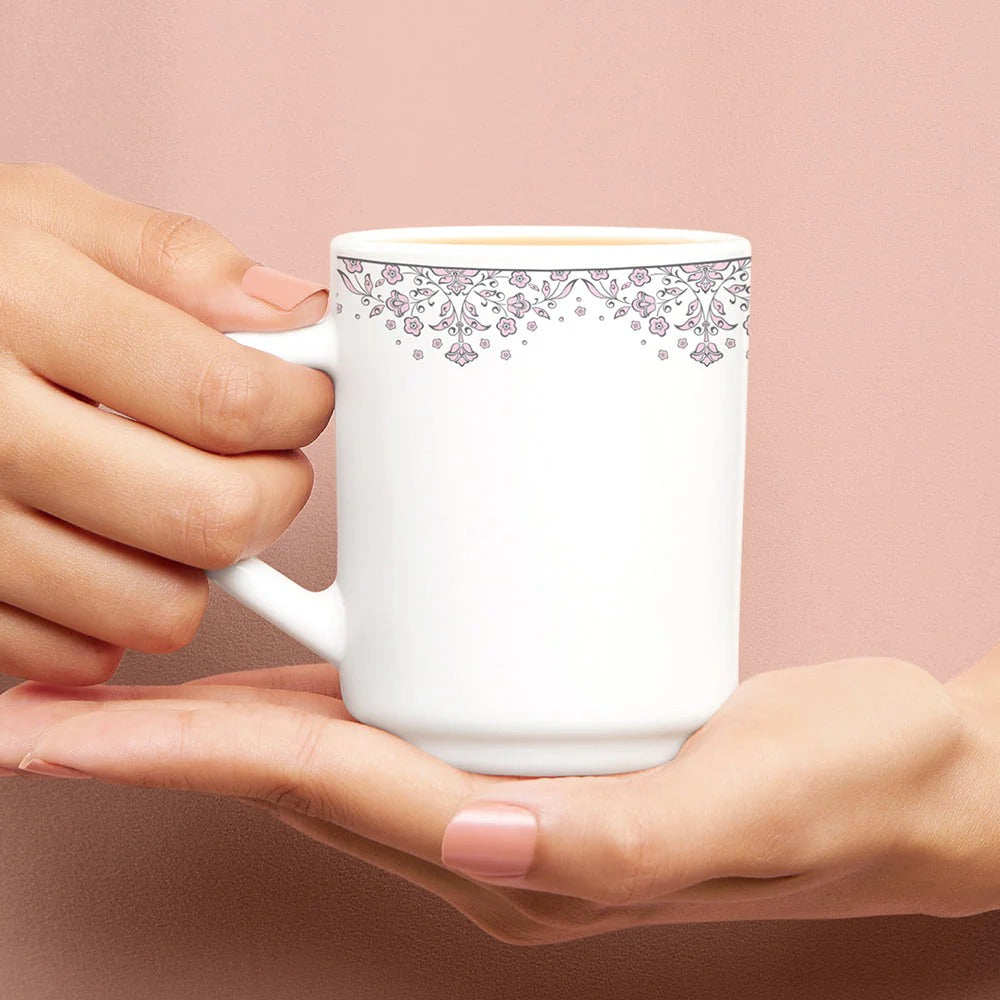 Borosil Larah Opalware  Lark Mug Set of 6