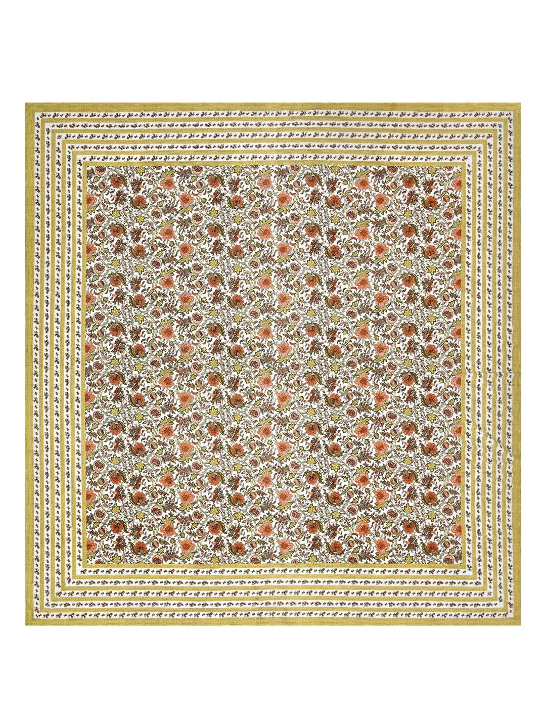 100% Pure Cotton Traditional Printed Bedsheet for Double Bed King Size Bedsheet with 2 Pillow Covers