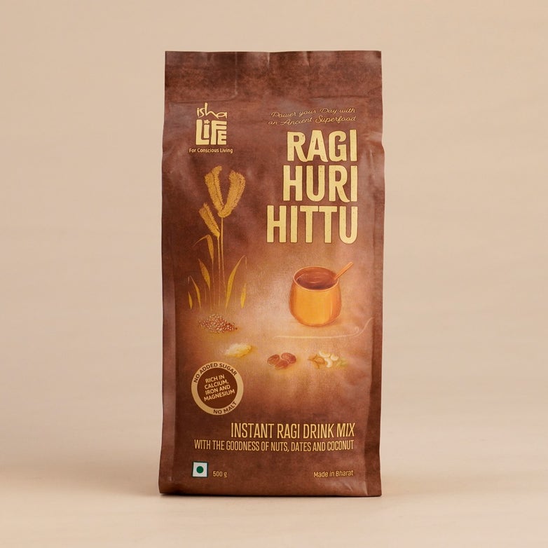 Isha Life Ragi Huri Hittu (Instant Ragi Drink Mix) - 500 gms