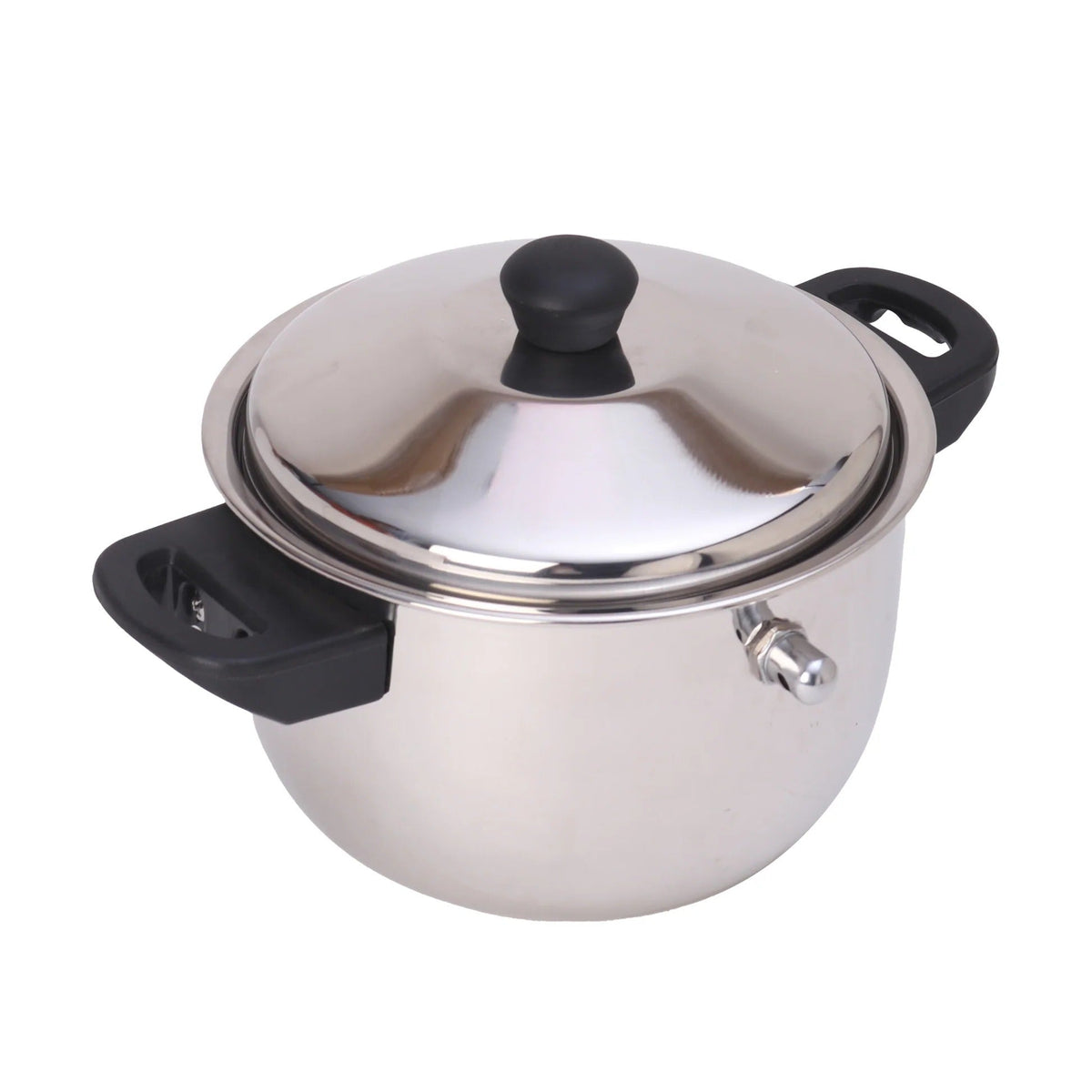 UMAI 2L Stainless Steel Milk Pot with Lid and Spatula Silver Leakproof Induction Gas