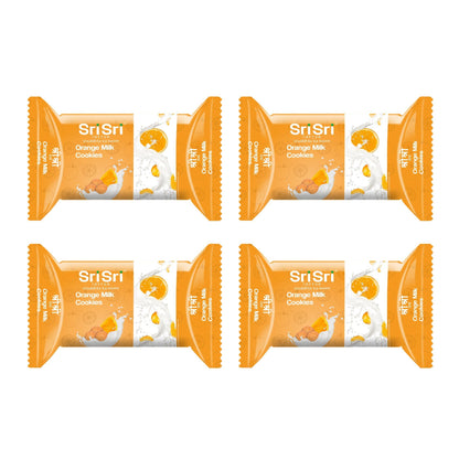 Orange Milk Cookies , 50 g (Pack of 4)