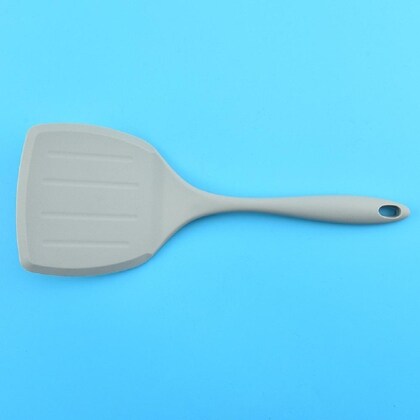 P-Plus International 2 Pieces Silicone Pancakes Shovel Wide Spatula Turner Nonstick Grey