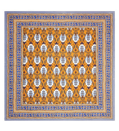 100% Pure Cotton Traditional Printed Bedsheet for Double Bed King Size Bedsheet with 2 Pillow Covers