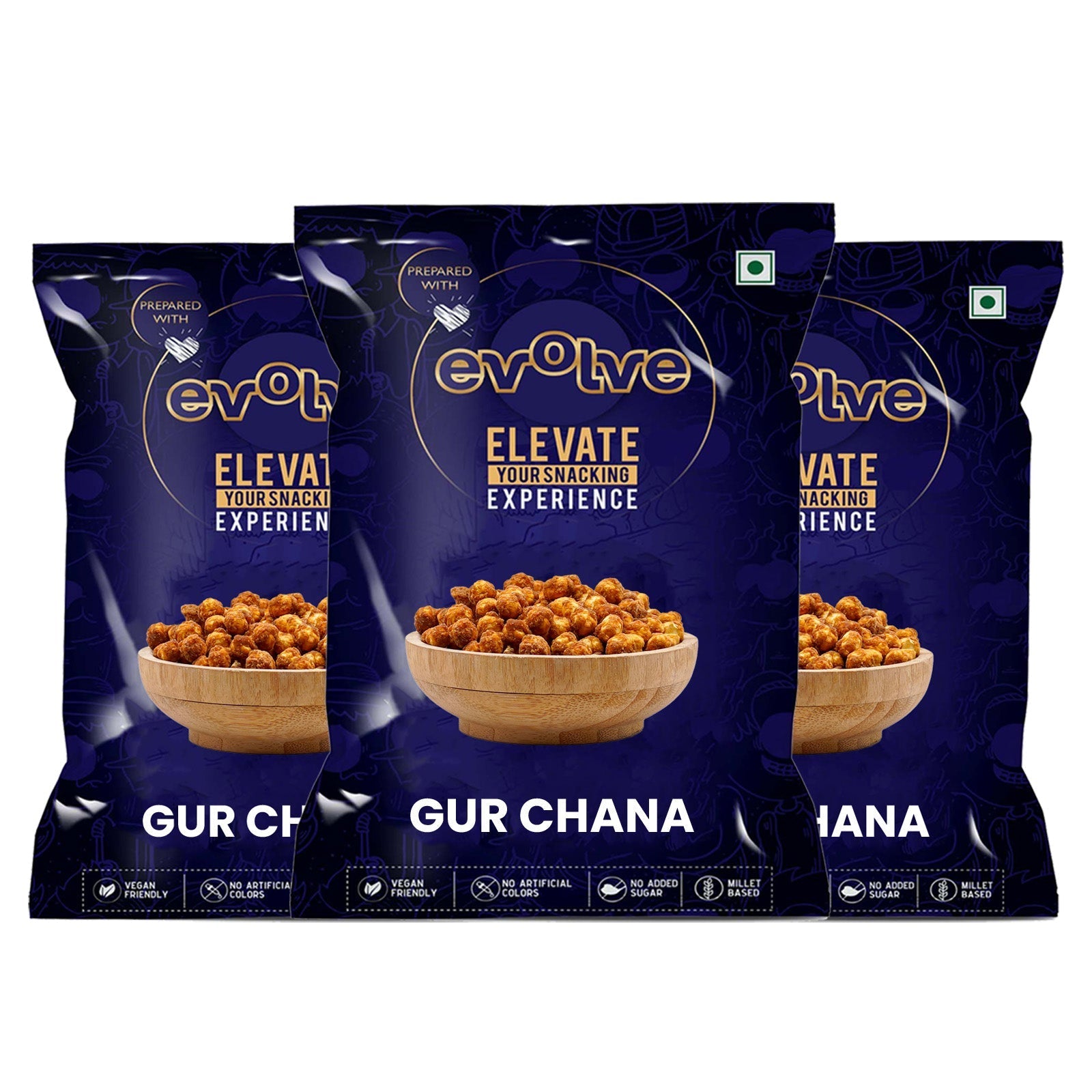 Gur Chana - Pack of 3 (300gm)