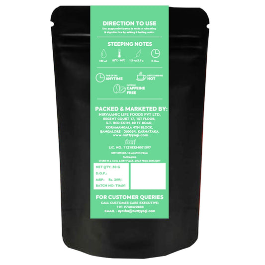 Nutty Yogi Peppermint Leaves Dried - 50gm