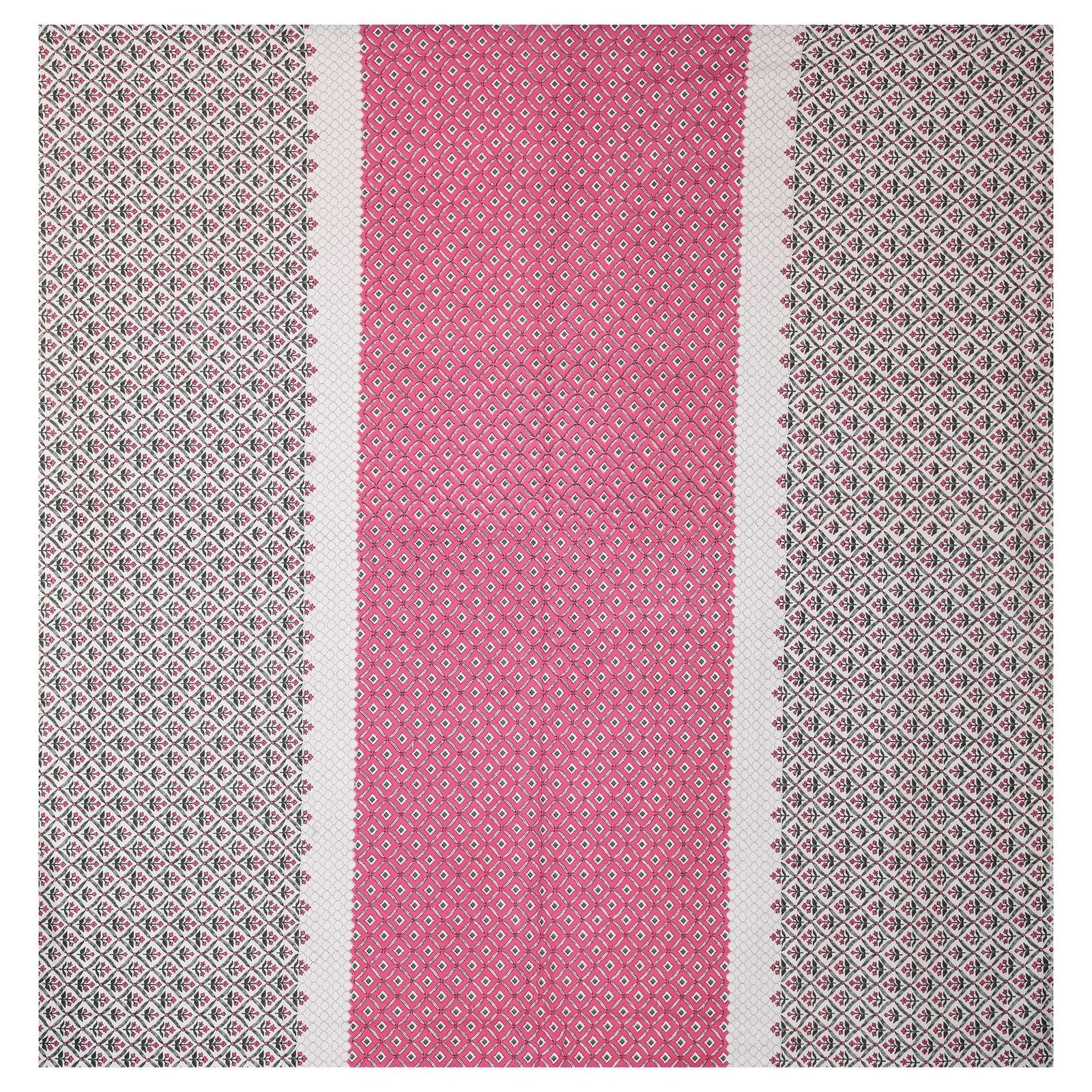100% Pure Cotton Traditional Printed Bedsheet for Double Bed King Size Bedsheet with 2 Pillow Covers