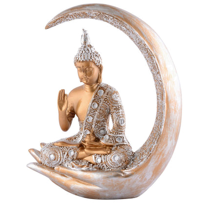 Buddha Idol Statue Showpiece Gift Gifting Item Polystone Home Decor Decoration