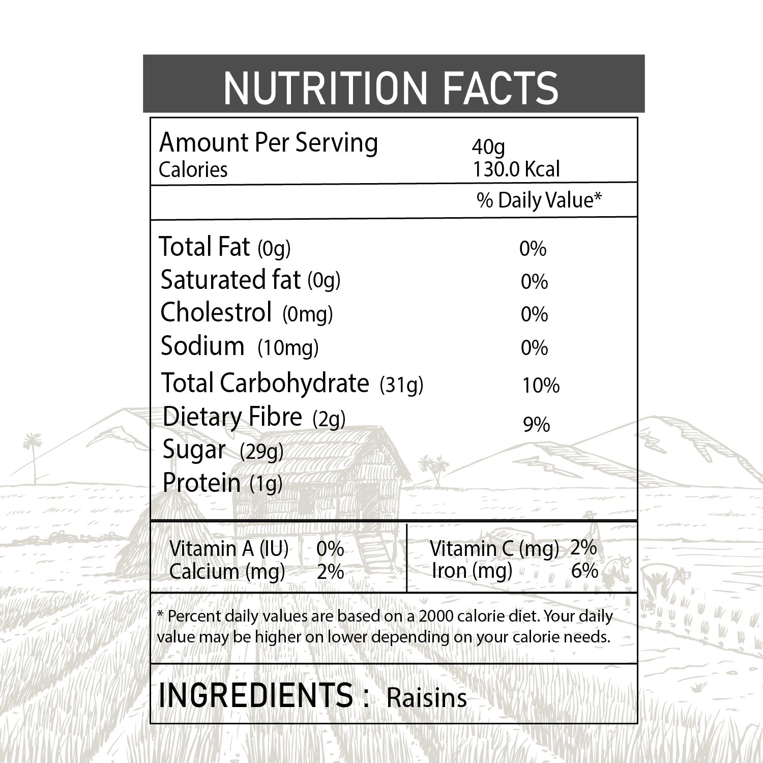 Raisins - 100% Natural Raisins Handpicked by farmers
