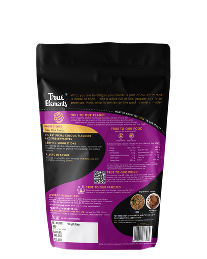 Raw Flax Seeds - Rich in Fibre (25.8g Protein)