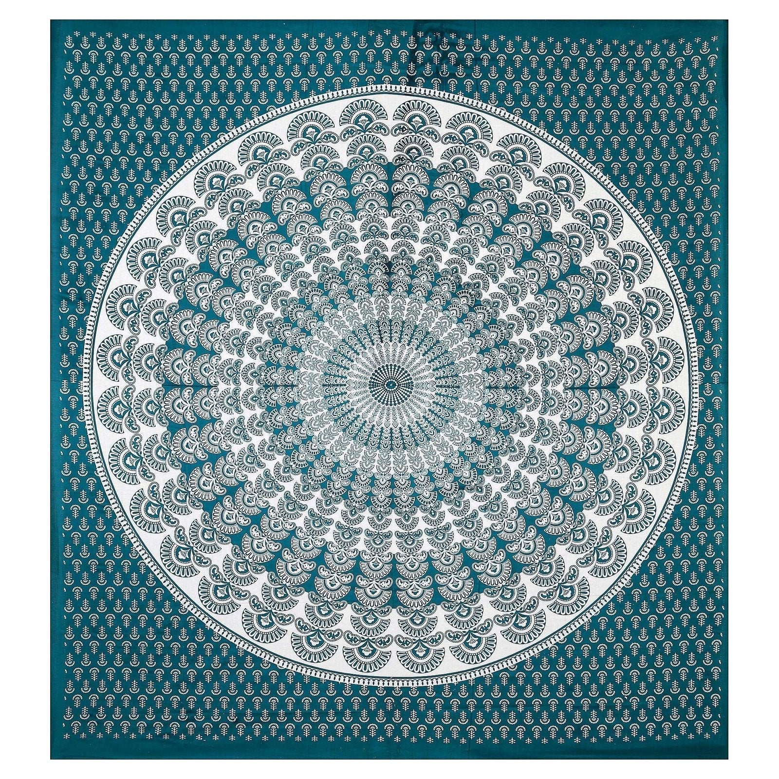 100% Pure Cotton Traditional Printed Bedsheet for Double Bed King Size Bedsheet with 2 Pillow Covers