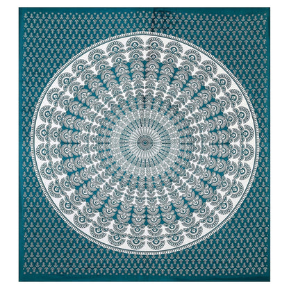 100% Pure Cotton Traditional Printed Bedsheet for Double Bed King Size Bedsheet with 2 Pillow Covers