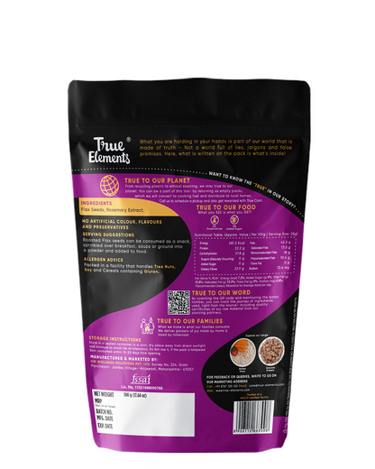 Roasted Flax Seeds 500g - Improves Gut Health