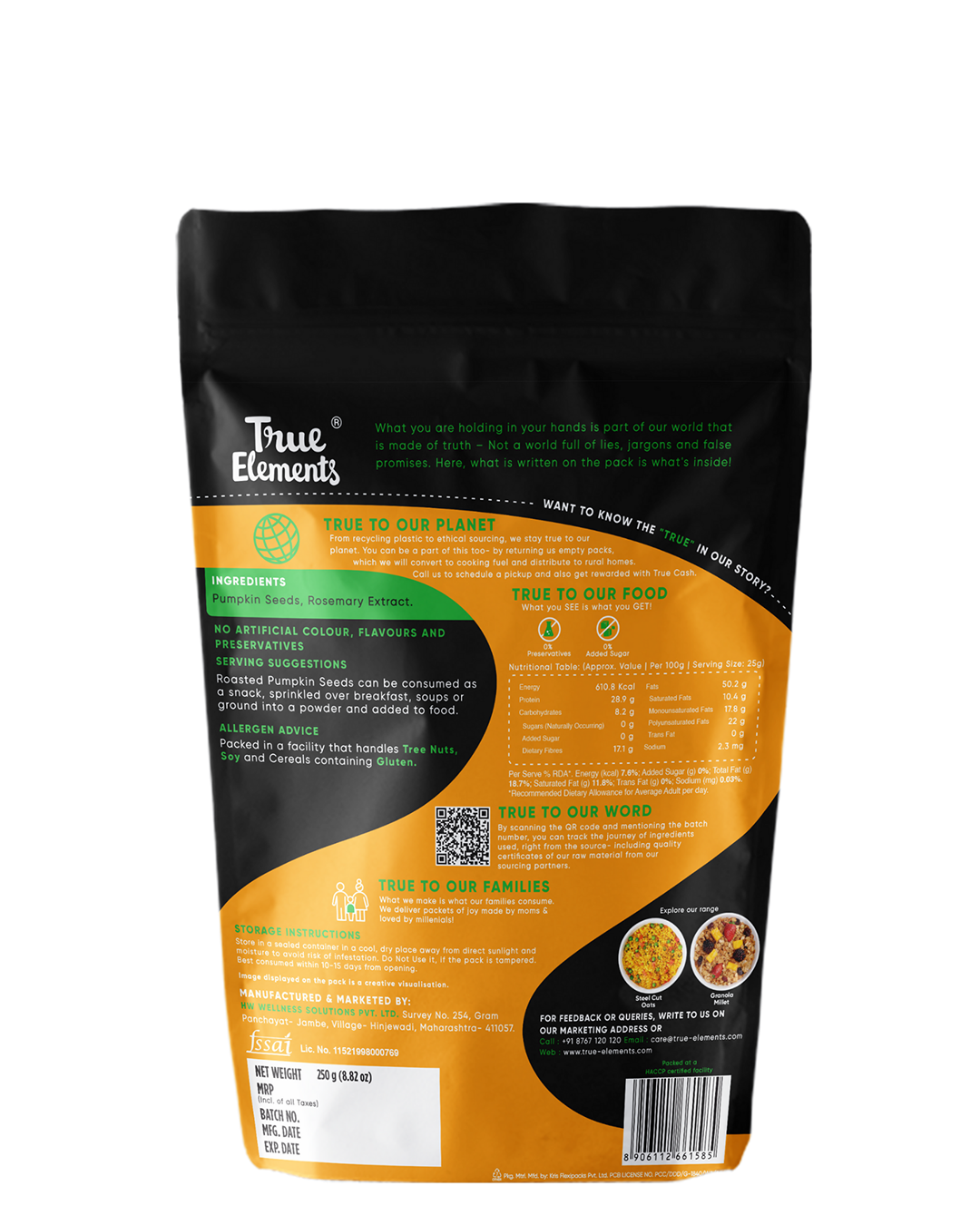 Roasted Pumpkin Seeds - 250g