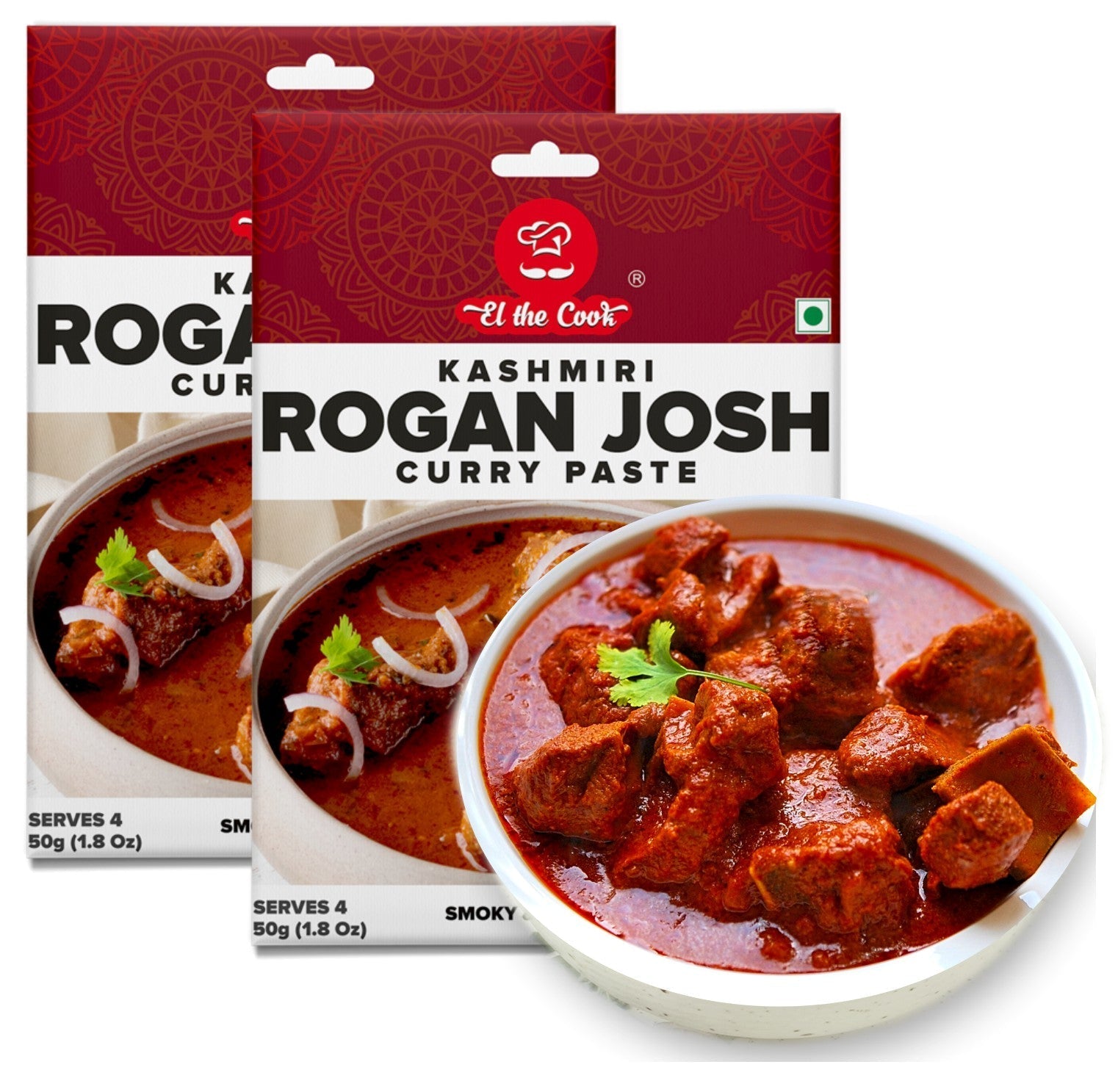 Kashmiri Rogan Josh Curry Paste 50g x 2 Pack