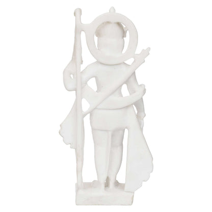 White Marble Standing Ram Ji murti for Pooja Room Standing Hindu Lord Ram ji Statue for Home Temple Idol Murti Best for Gift