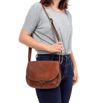Craftshades – Unique C-Lock Handcrafted Leather Bag | 100% Genuine Leather