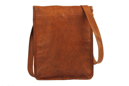 Craftshades – 9*11 inches Full Flap Handcrafted Goat Leather Sling Bag | 100% Genuine Leather