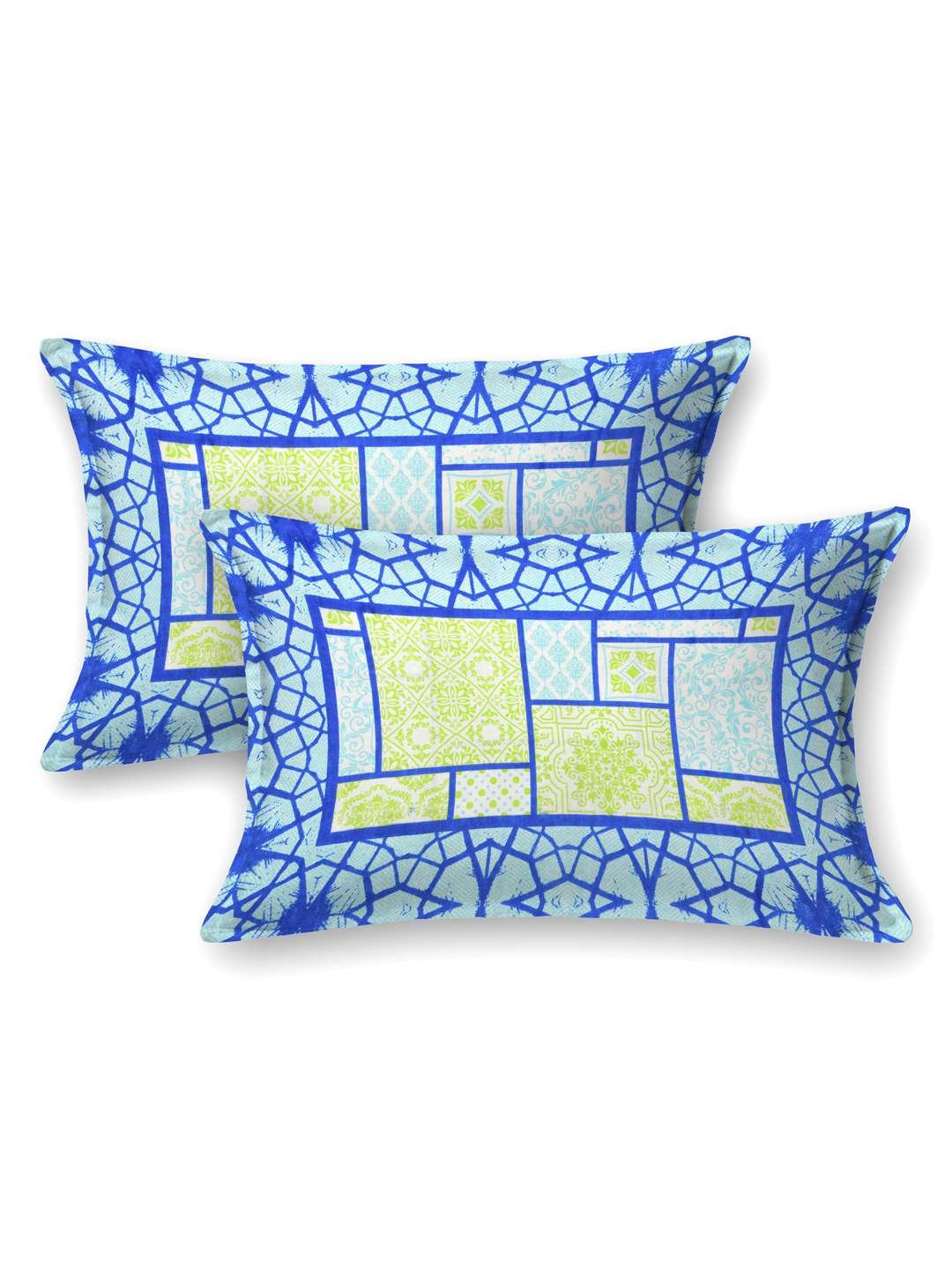 100% Pure Cotton Traditional Printed Bedsheet for Double Bed King Size Bedsheet with 2 Pillow Covers