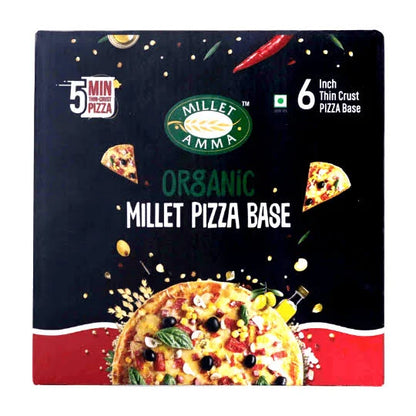 Millet Amma Organic Millet Pizza Base 6 in a Box  - 200 gms