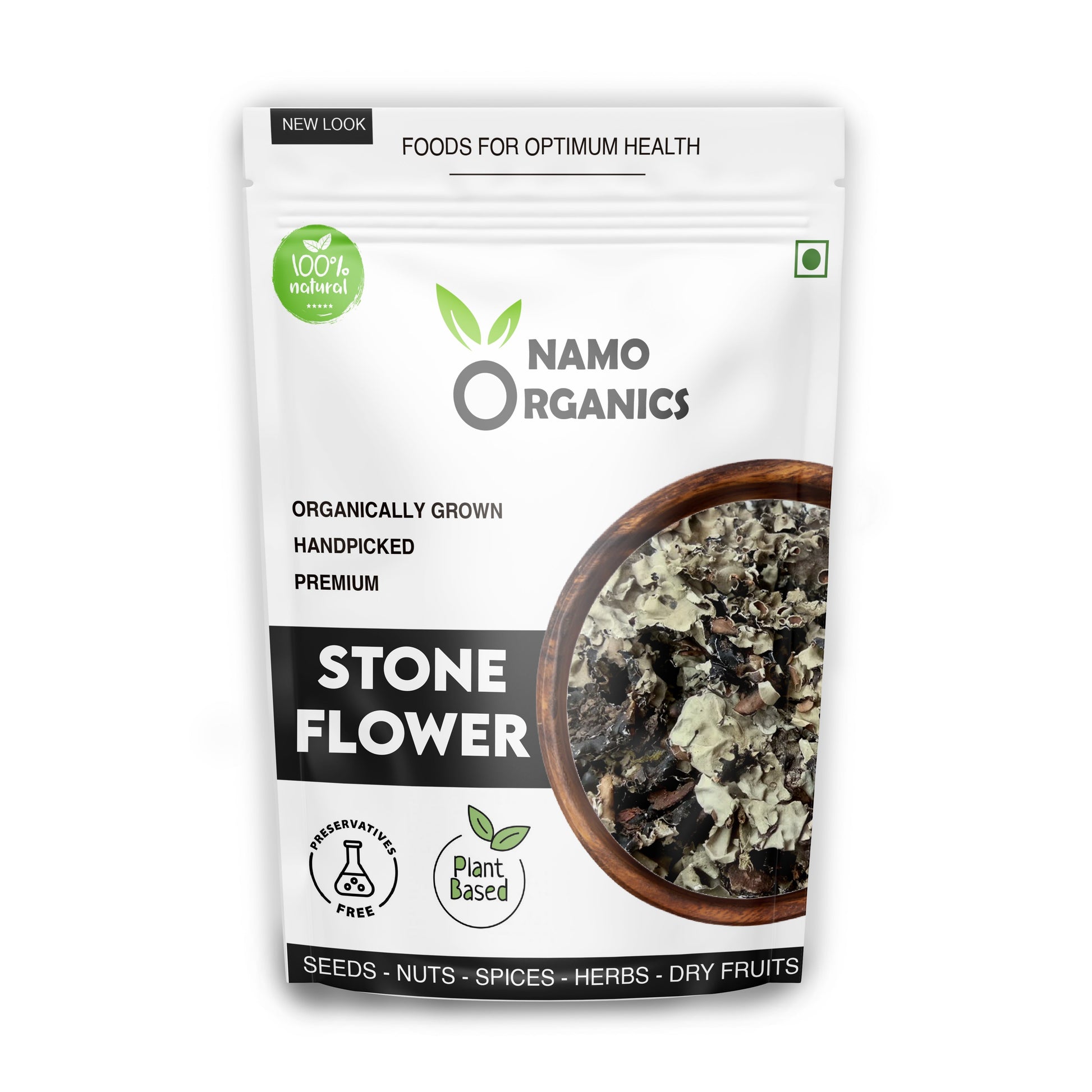 Namo Organics - Stone Flower Spices - 50 Gm - (Dagad Phool, Kalpasi, Patthar Ke Phool) for biryani (Stone Flower)