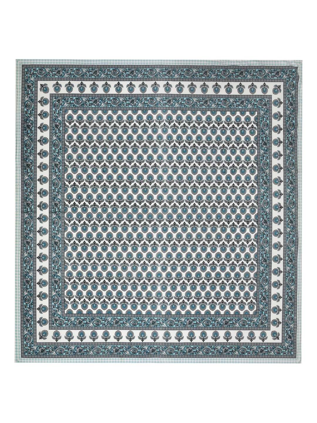 100% Pure Cotton Traditional Printed Bedsheet for Double Bed King Size Bedsheet with 2 Pillow Covers