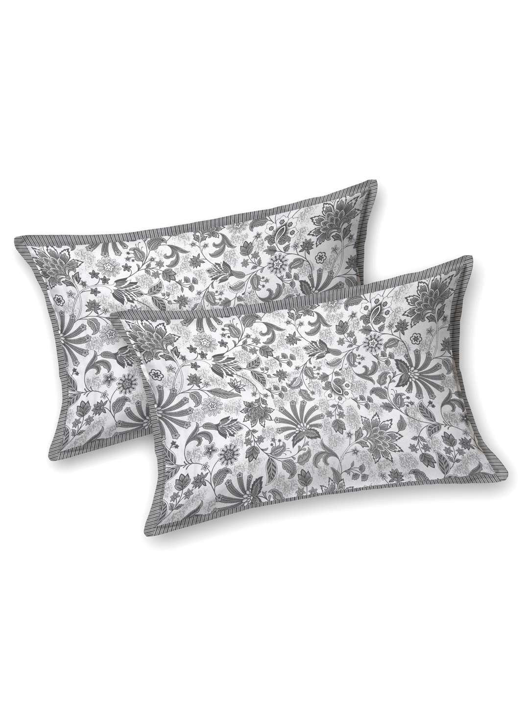 100% Pure Cotton Traditional Printed Bedsheet for Double Bed King Size Bedsheet with 2 Pillow Covers