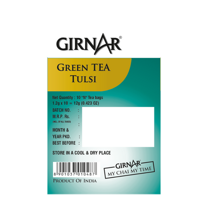 Girnar Green Tea Bags - Tulsi