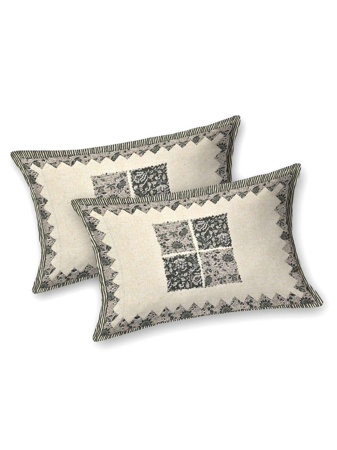 100% Pure Cotton Traditional Printed Bedsheet for Double Bed King Size Bedsheet with 2 Pillow Covers