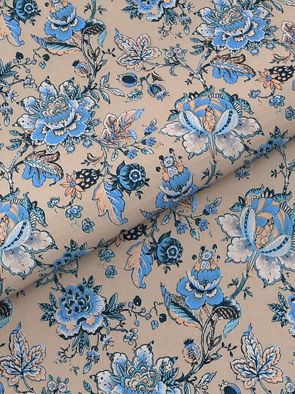 100% Pure Cotton Traditional Printed Bedsheet for Double Bed King Size Bedsheet with 2 Pillow Covers