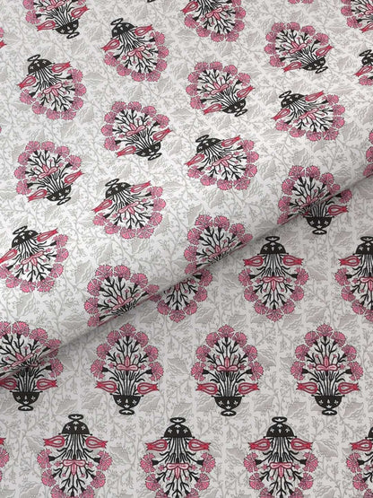 100% Pure Cotton Traditional Printed Bedsheet for Double Bed King Size Bedsheet with 2 Pillow Covers