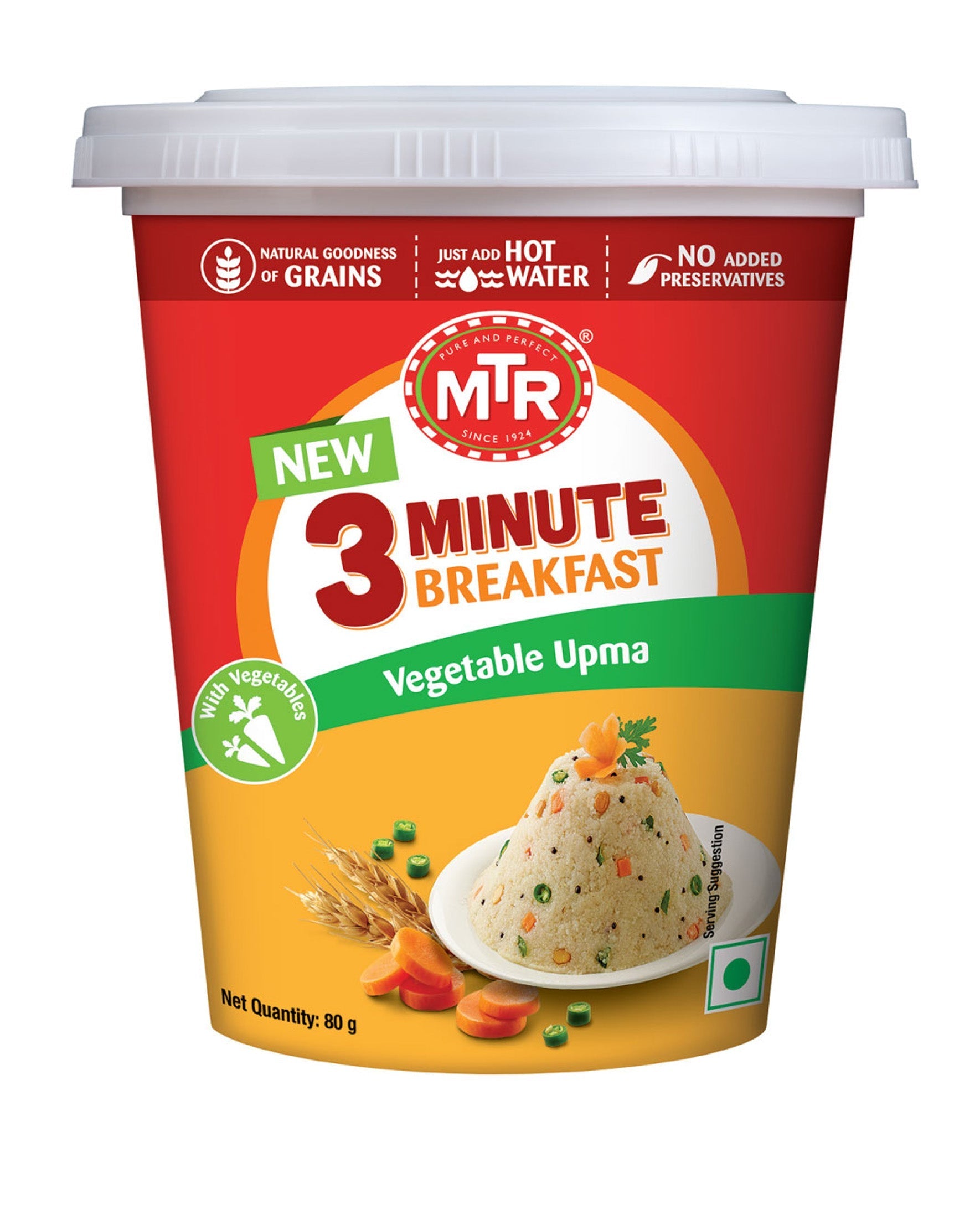 MTR 3 Minute Vegetable Upma Cup  80 g