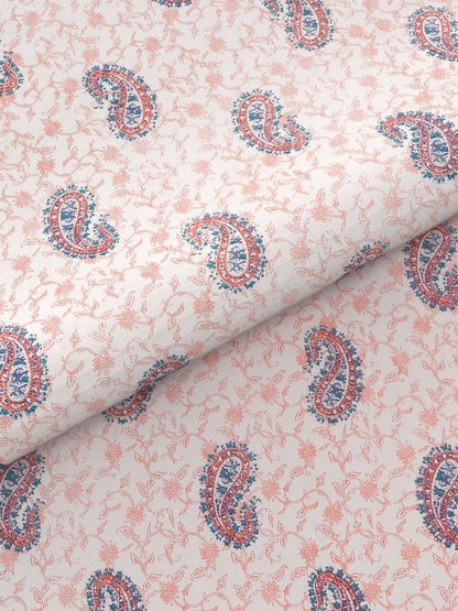 100% Pure Cotton Traditional Printed Bedsheet for Double Bed King Size Bedsheet with 2 Pillow Covers