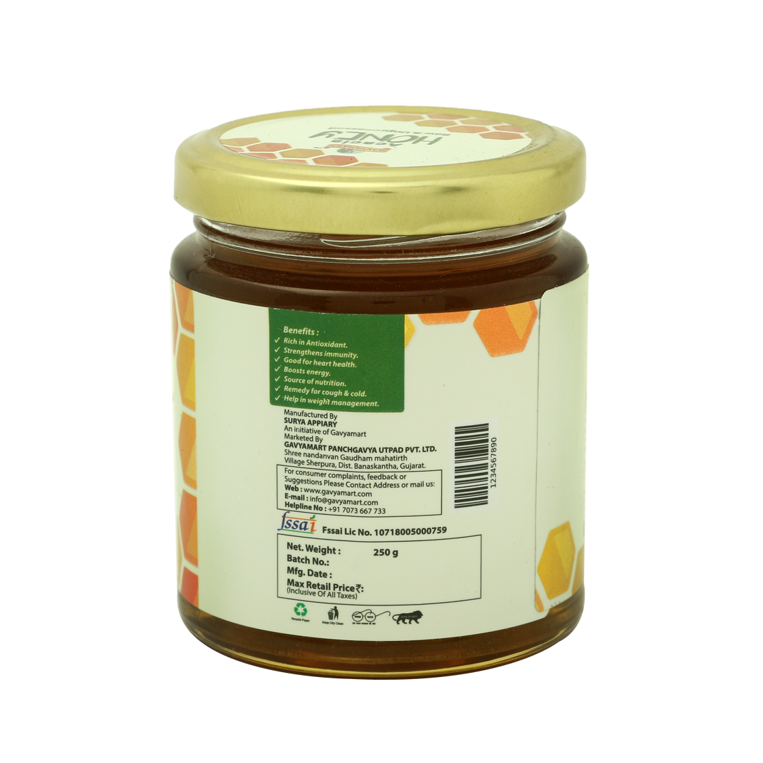 Gavyamart Acacia Honey Raw and Unprocessed
