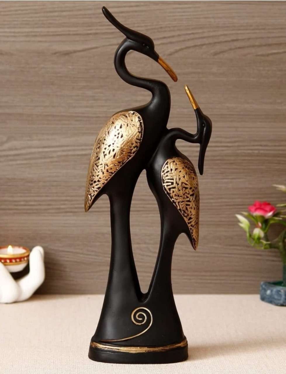 Swan Couple Statue