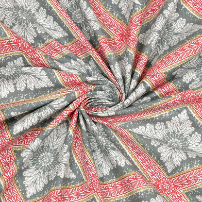 100% Pure Cotton Traditional Printed Bedsheet for Double Bed King Size Bedsheet with 2 Pillow Covers