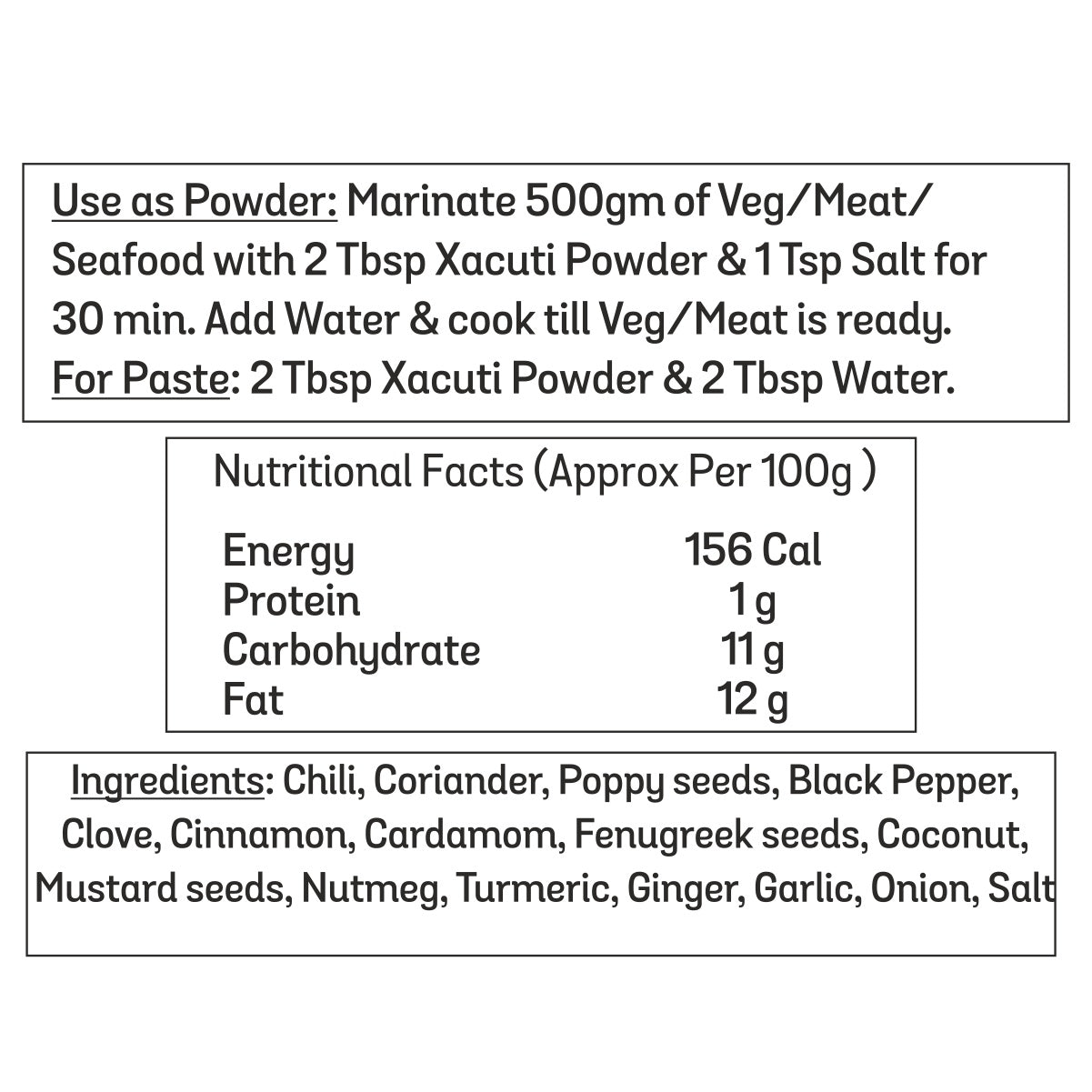 Xacuti Powder 80g | Goan Specials
